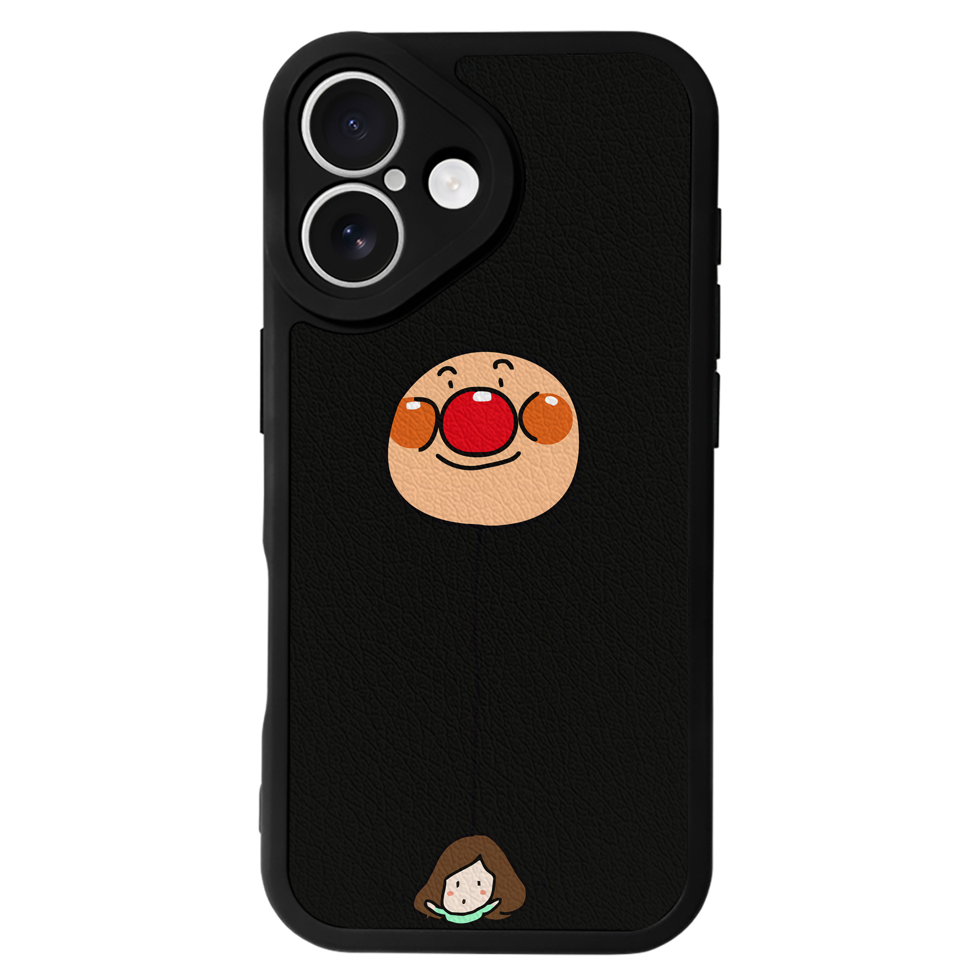 （画像用） アンパンマン Anpanman 【iPhone 16シリーズ対応】シリコンスマホケース（レザー調） 材質：シリコン